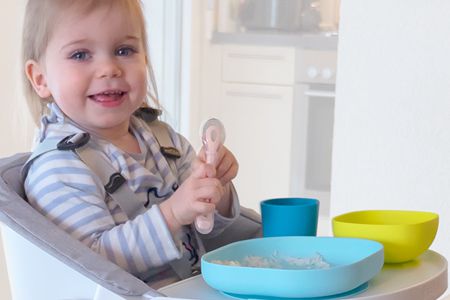 婴幼儿硅胶餐具四件套